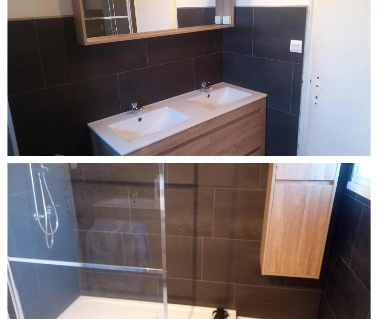 Semesterbostad Ploubalay Chambres Cuisine Sejour
